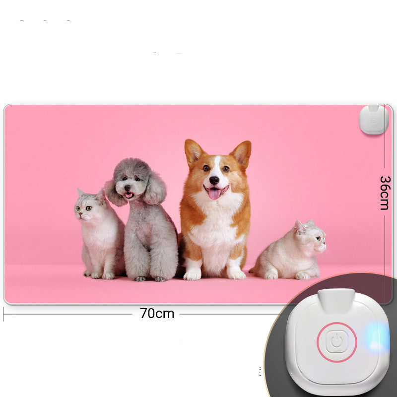 Tapis de chauffage électrique de bureau de bureau de chauffage de bureau de tapis chauffant intelligent de la souris Pad main W