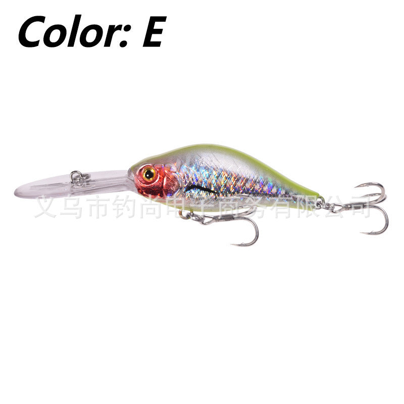 Floating Rock Little Fat Man Deep Diving Long Tongue Board Mino Lure