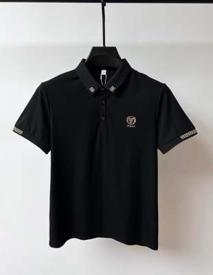 Lapel T-shirt manches courtes Polo polyvalent Hommes