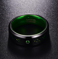 Matte vert Zircon hommes anneau tungstène carbure bague de mariage