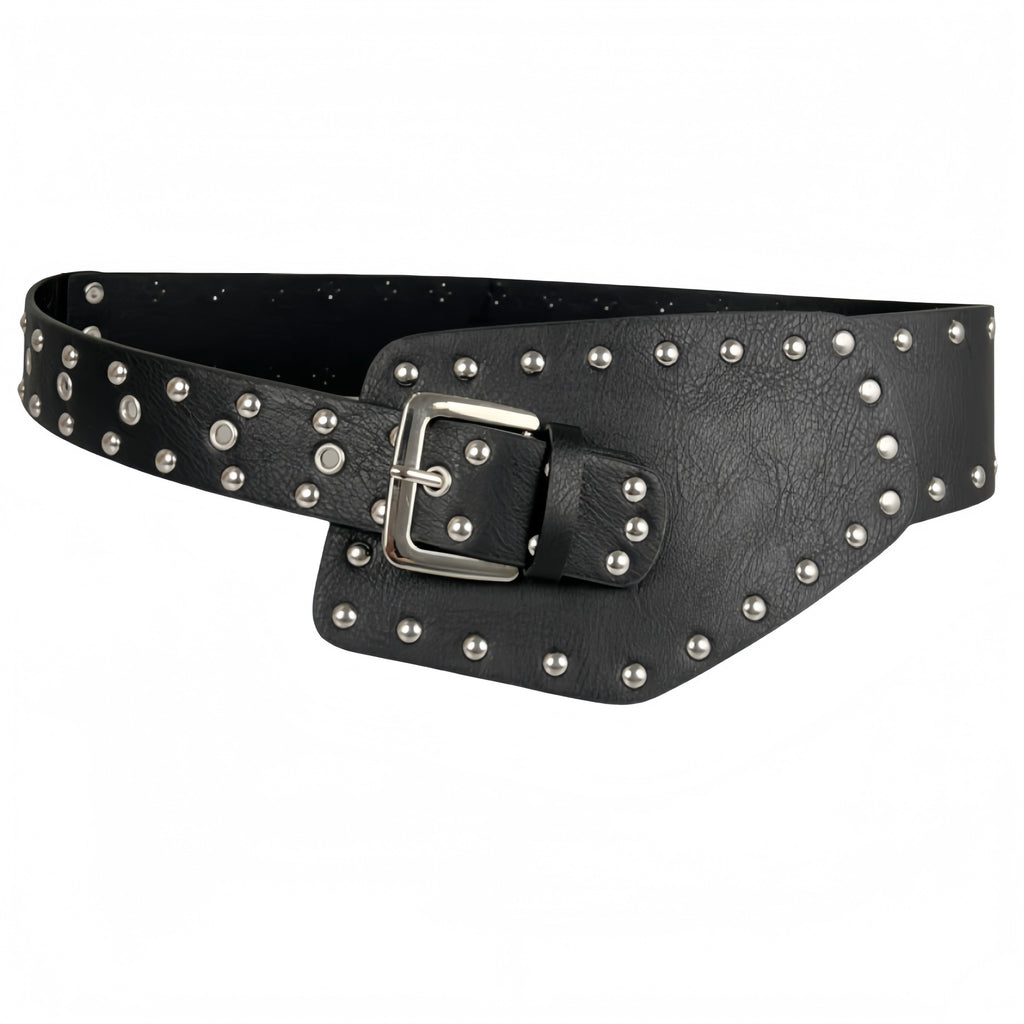 Rivet Punk large ceinture mode et polyvalent style vintage