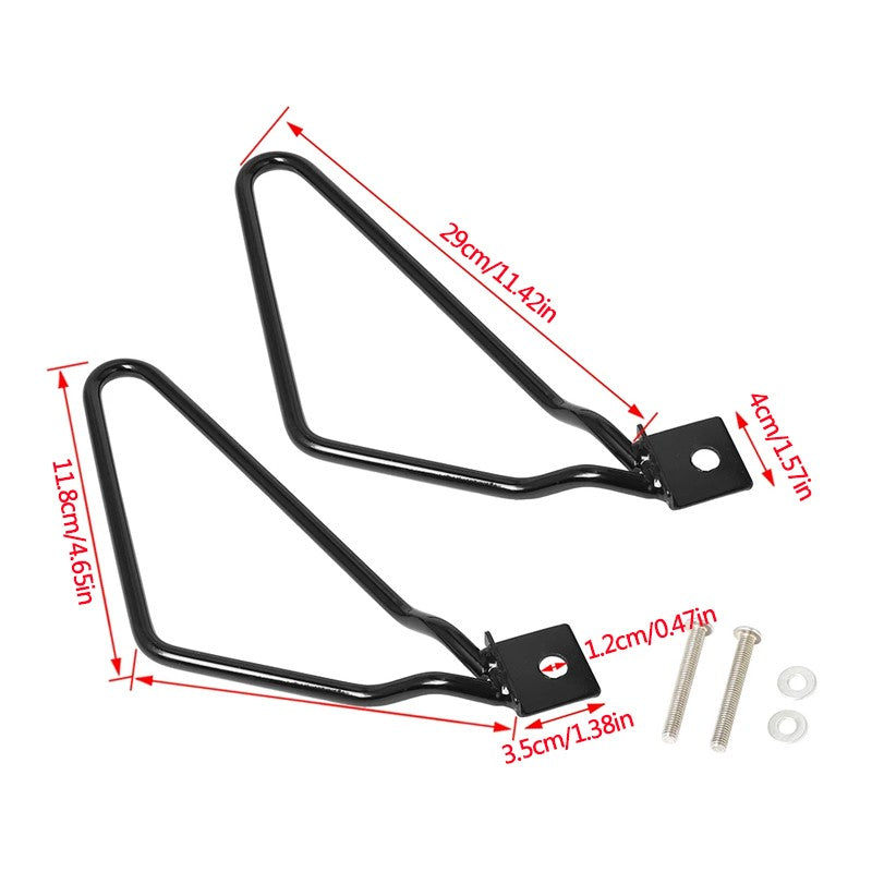 1 paire de porte-sacs de moto Saddle Sac Barres de support Universal Pannier Rack B