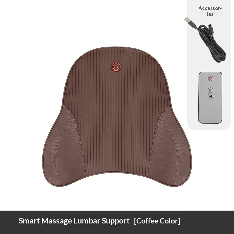 Accoudoir de voiture Massage électrique Lombaire Support Coussin