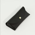 Boite de lunettes Soft-bag-PU cuir-noir-1 pièce