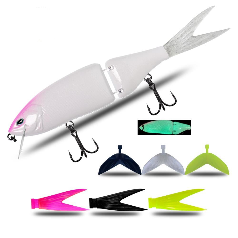 Luya flottant plusieurs sections Baignade Bait Brut Bait Hard Bait Basse Bâton de chien