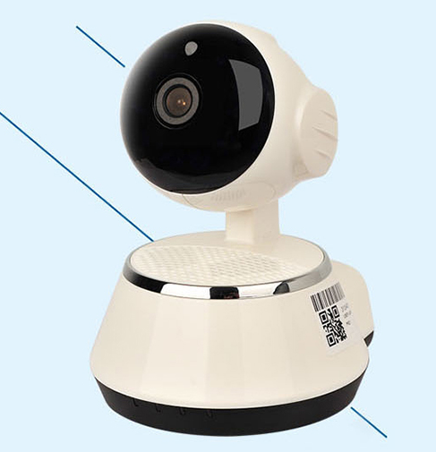 Caméra IP sans fil WIFI 720P Home Security Cam Micro SD Slot Support Microphone & P2P Gratuit