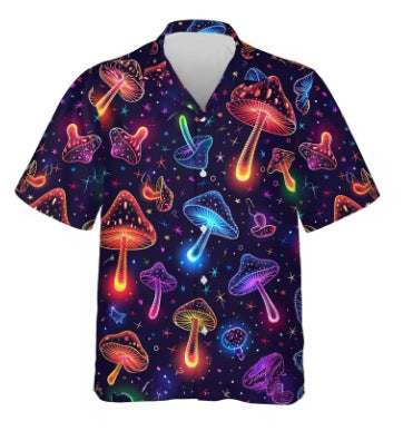 Chemise Homme imprimé en 3D avec motif abstrait haut de plage