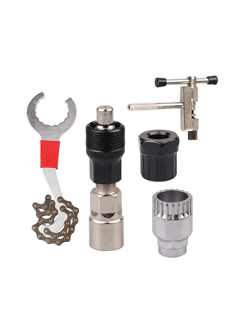 Jeu d'outils de réparation de clé de suppression de roue libre et de support de fond de vélo