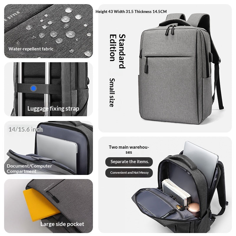Sac à dos simple et élégant avec un compartiment pour ordinateur portable dédié