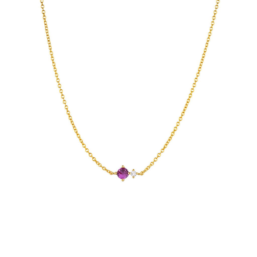 S925 Collier en argent sterling avec douze pendentifs en pierre de naissance
