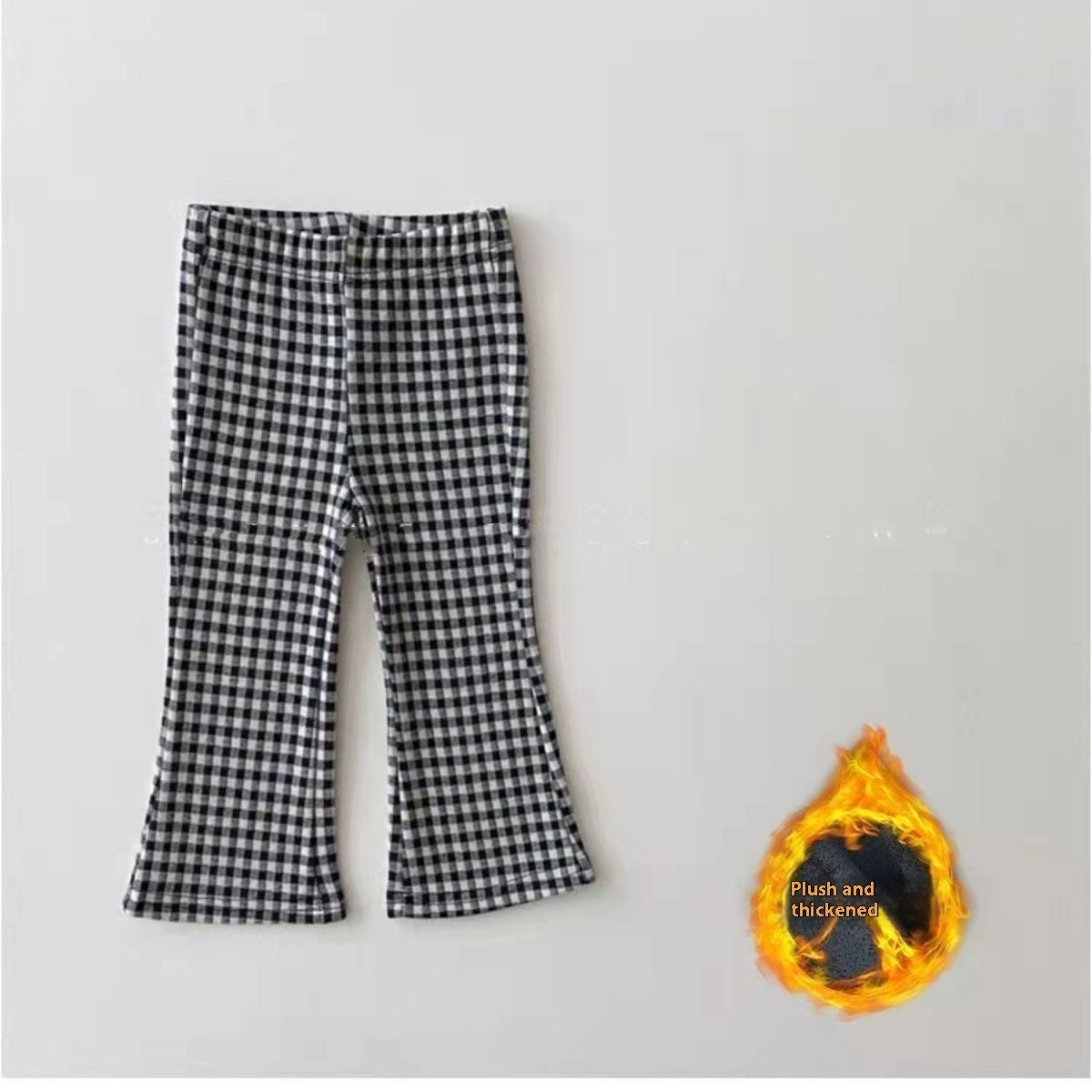 Pantalons de corne doublés de molleton pour filles