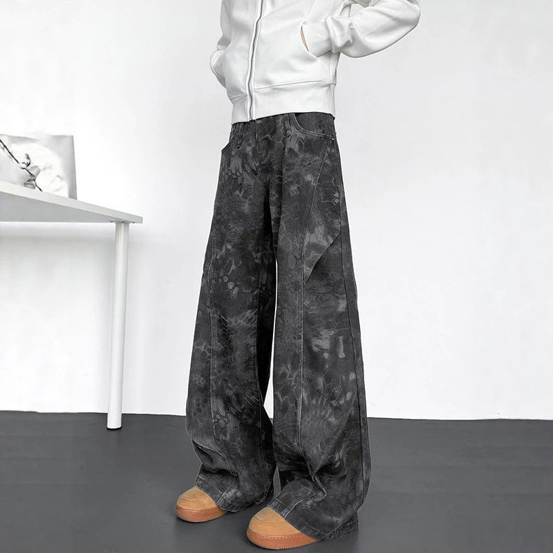 Jeans hommes plissés