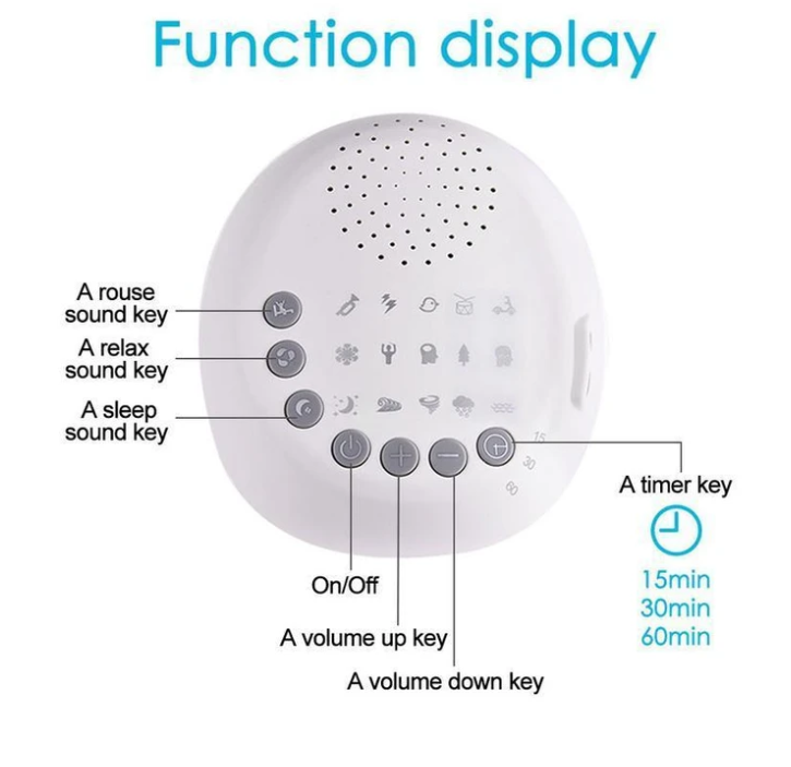 Machine à bruit blanc pour le sommeil et la relaxation des bébés