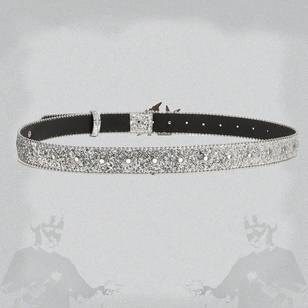 Large Ceinture, mode européenne et américaine Personnalisée Ceinture Jeans décorée de paillettes