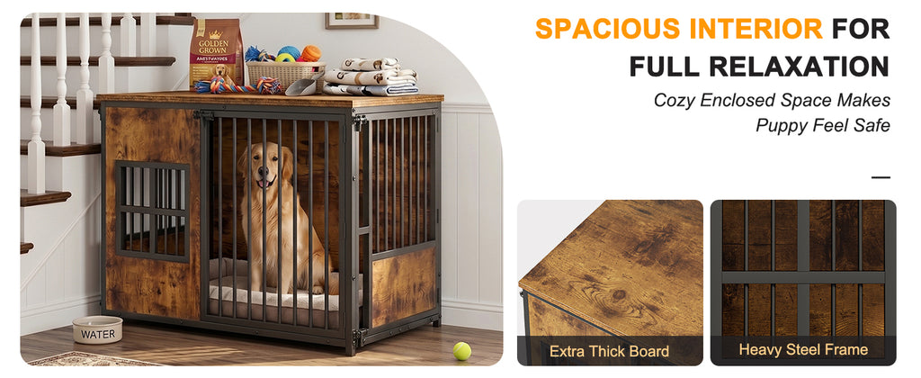 Meubles de caisse de chien en bois