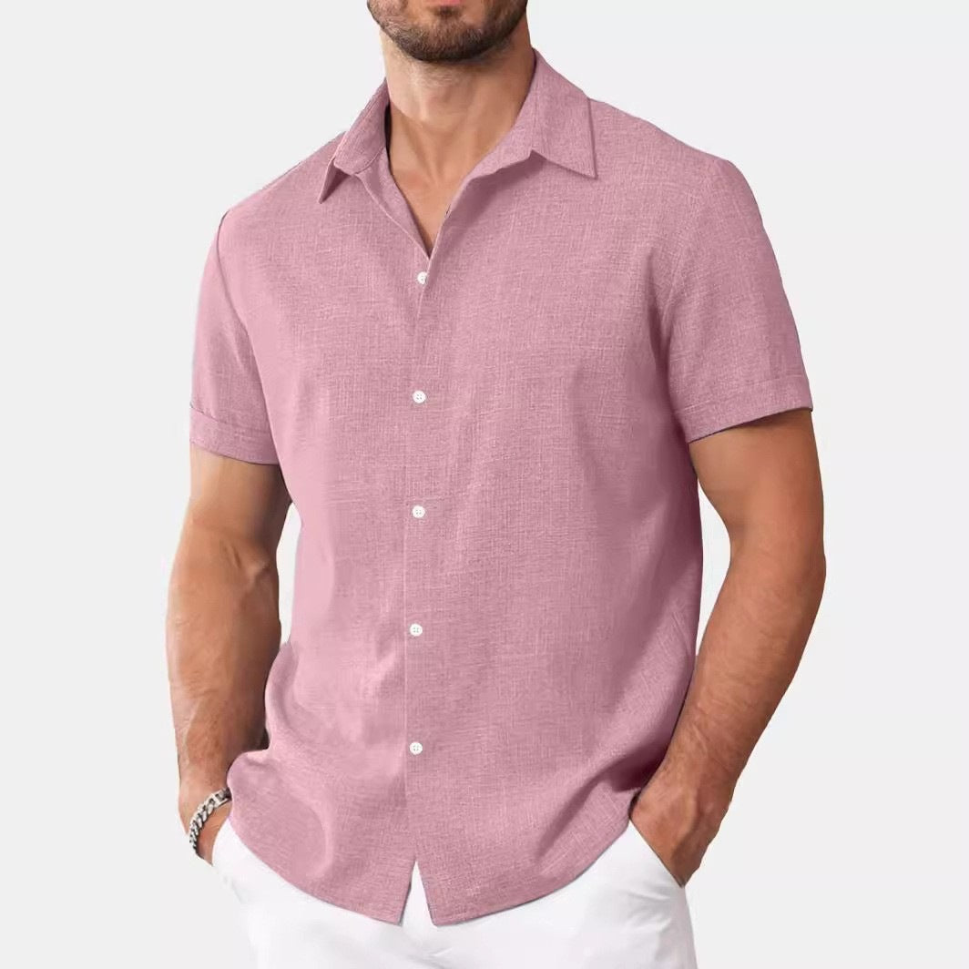 Chemise casual imprimé à manches courtes pour hommes