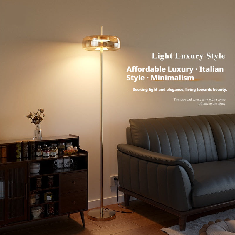 Lampe de sol minimaliste italienne pour le salon Canapé