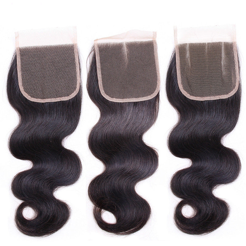 Real Hair Block Body Wave 4X4 Fermeture de dentelle