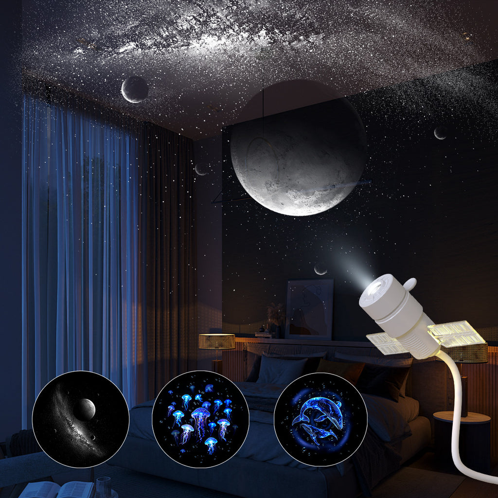 Lampe de projection USB Cadeau d'entreprise pour enfants Projecteur Starry-sky double mode