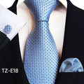 Paisley Tie Square Scarf Pocket Square Cufflinks Ensemble de trois pièces