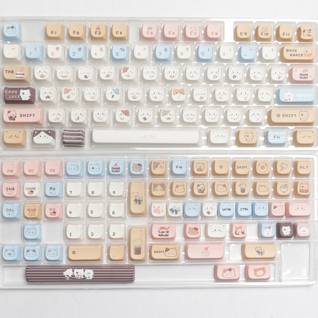 Full Set PBT Dye Sublimation Key Cap Ocean Salt Mars Space 7u Supplement