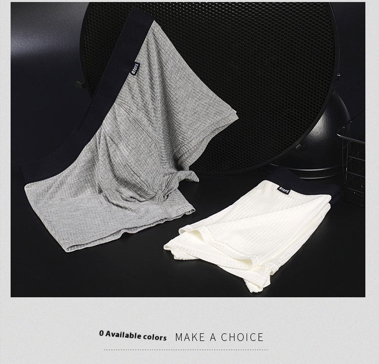 Sous-vêtements pour hommes minces respirant simple couche U Convex Boxer