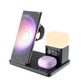Chargeur sans fil 6-en-1 Petite réveil de nuit