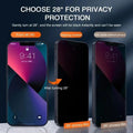 1-4Pcs Protection de l'écran de protection de la vie privée pour le verre anti-espion