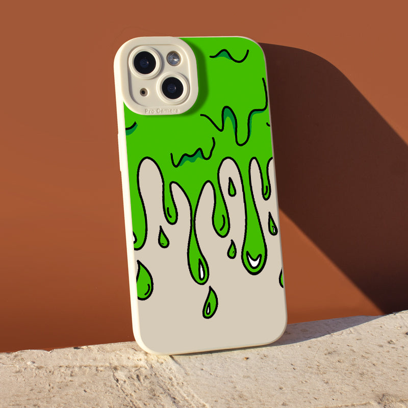 Coque de téléphone couleur contrastante de peinture Graffiti