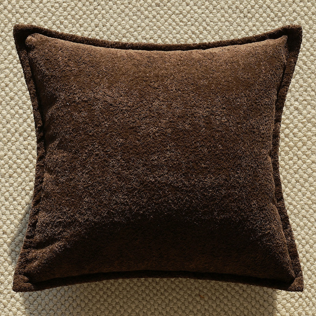 Coussin de canapé brun Couverture Lombaire Oreiller