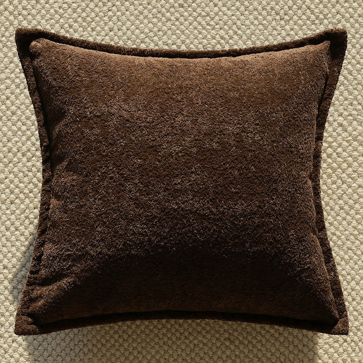 Coussin de canapé brun Couverture Lombaire Oreiller