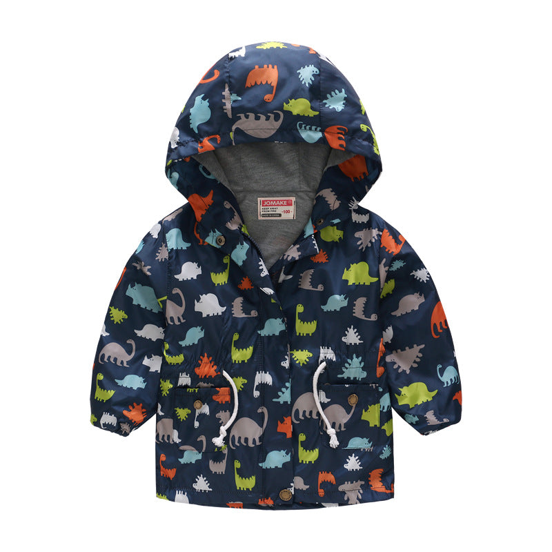 Le printemps et l'automne mince à capuche bébé mignon Zipper veste pour enfants