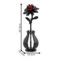 Red Dahlia Building Block Toy Creative Flower Table Décoration