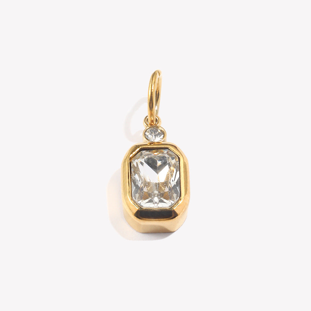 Hippopotamus Pendentif Bow-tie Acier inoxydable Accessoire créatif