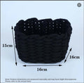 Panier de rangement en coton de bureau-noir-polyester coton-1 pièce