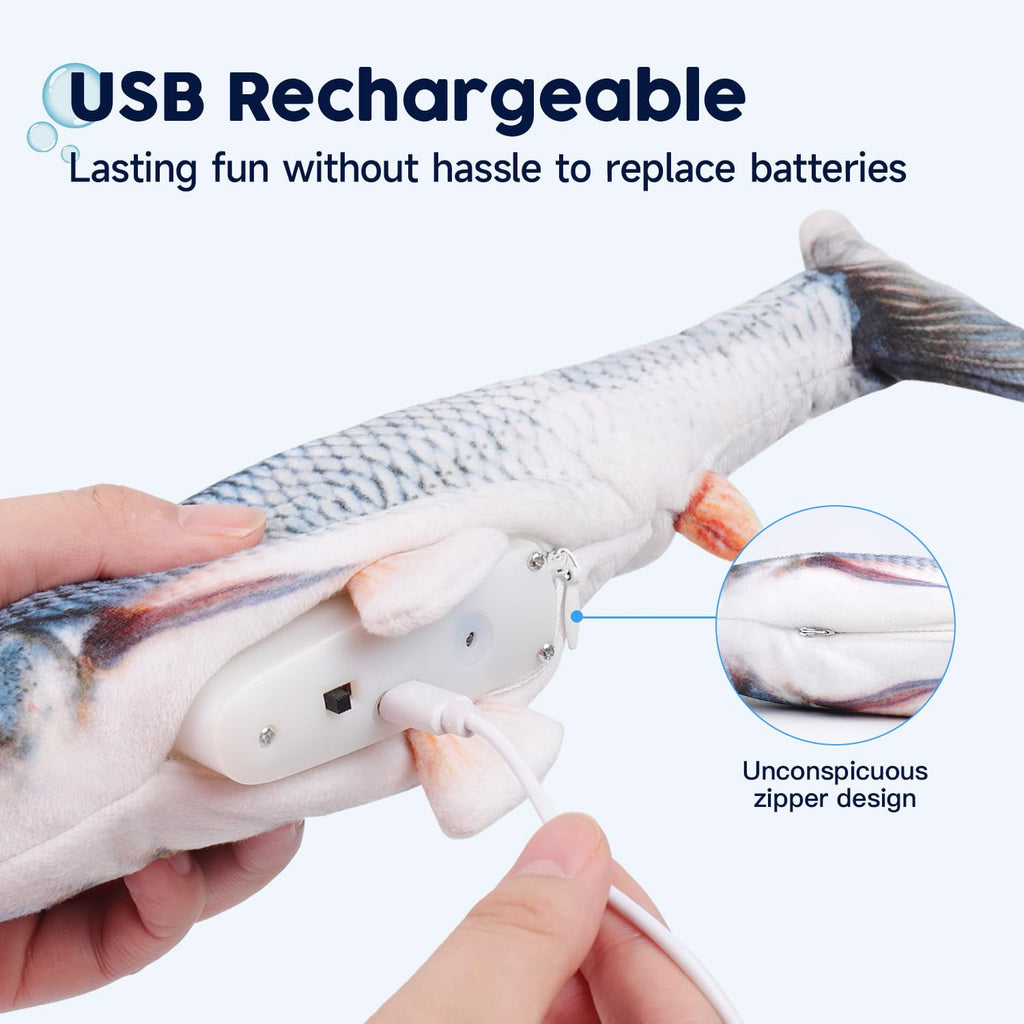 Jouets de chat Floping Poisson avec Catnip