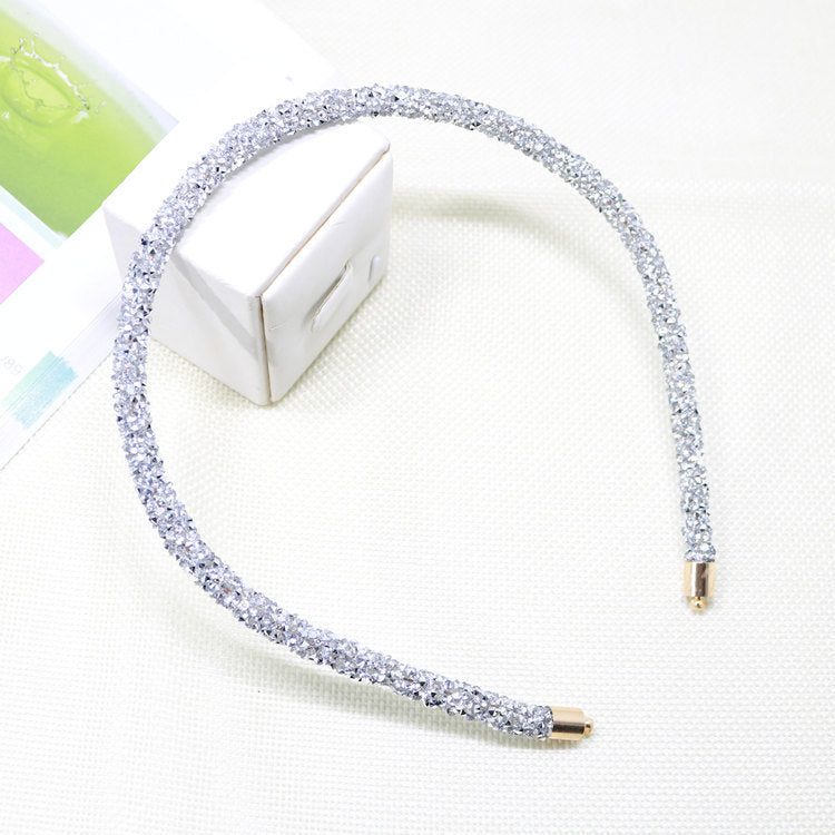Strass Super Flash bande de cheveux Tempérament sauvage simple épingle à cheveux bande tête