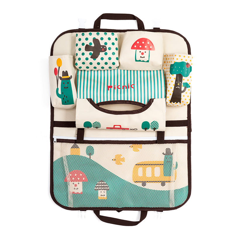 Cartoon voiture sac de rangement siège sac suspendu
