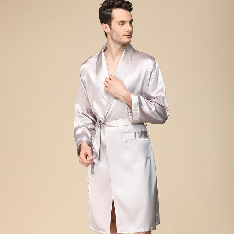 Hommes Short en soie d'été et chemise de nuit