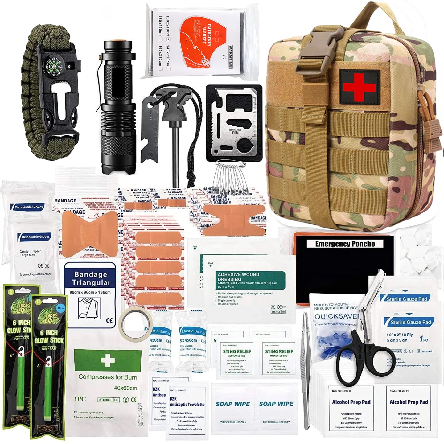 Kit d'outils de survie des engins de camping