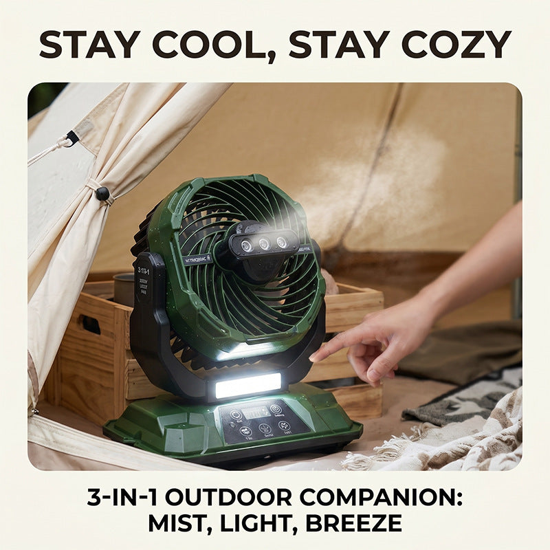 High Wind Portable Camping Light Fan