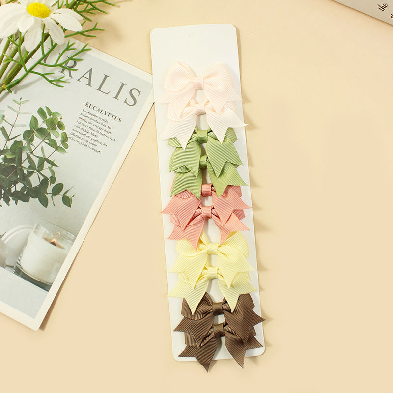 Vêtements de tête pour bébés Cheveux épingles Ornements pour enfants Bow Accessoires pour femmes