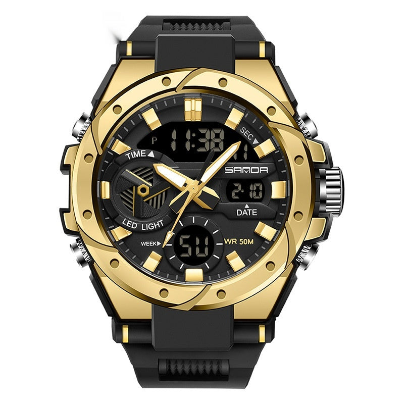 Montre électronique multifonctionnelle en extérieur lumineux étanche