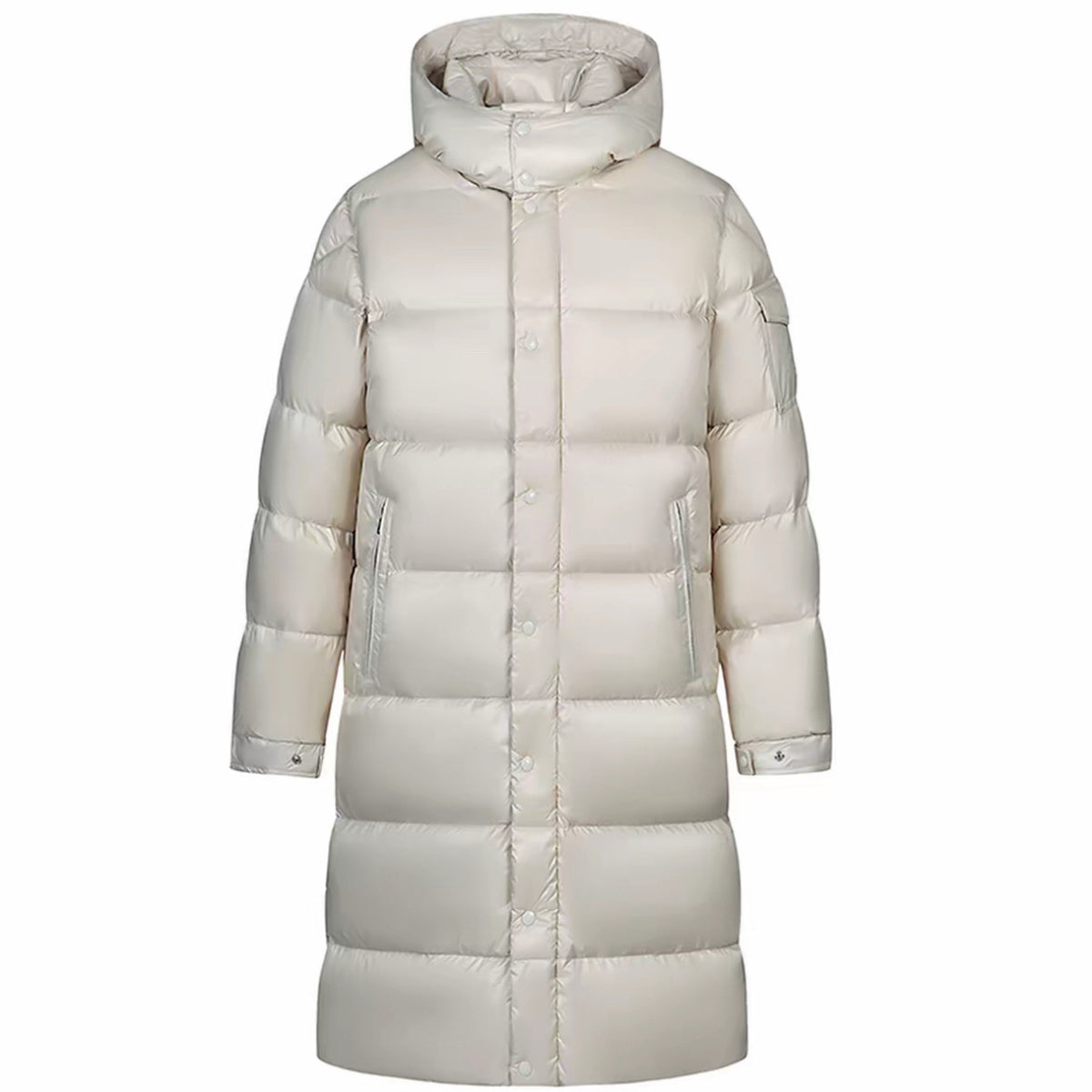Manteau de coton rembourré à longues capuches