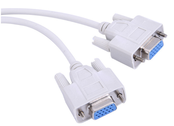 1 mâle VGA à 2 femelle VGA Splitter câble 2 voies VGA SVGA moniteur double vidéo graphique LCD Y