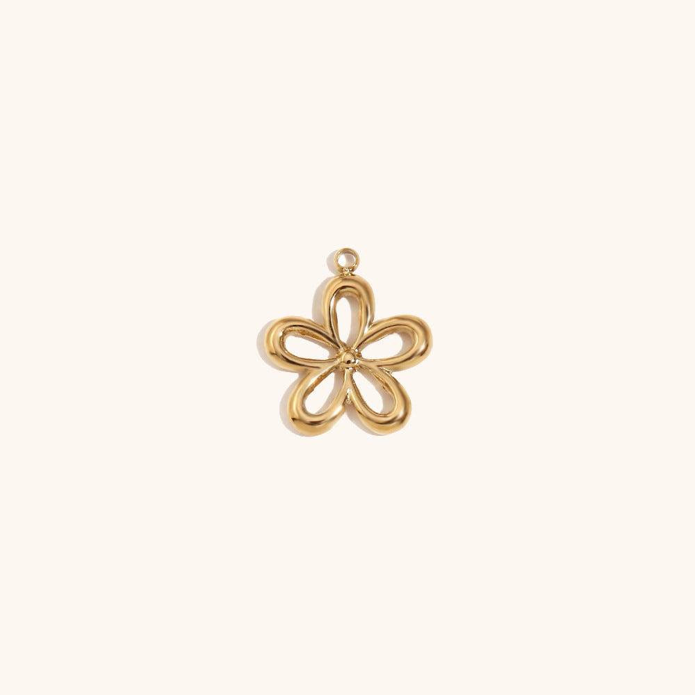 Accessoire de bijoux créatif Pendentif en acier inoxydable avec plaqué or 14K