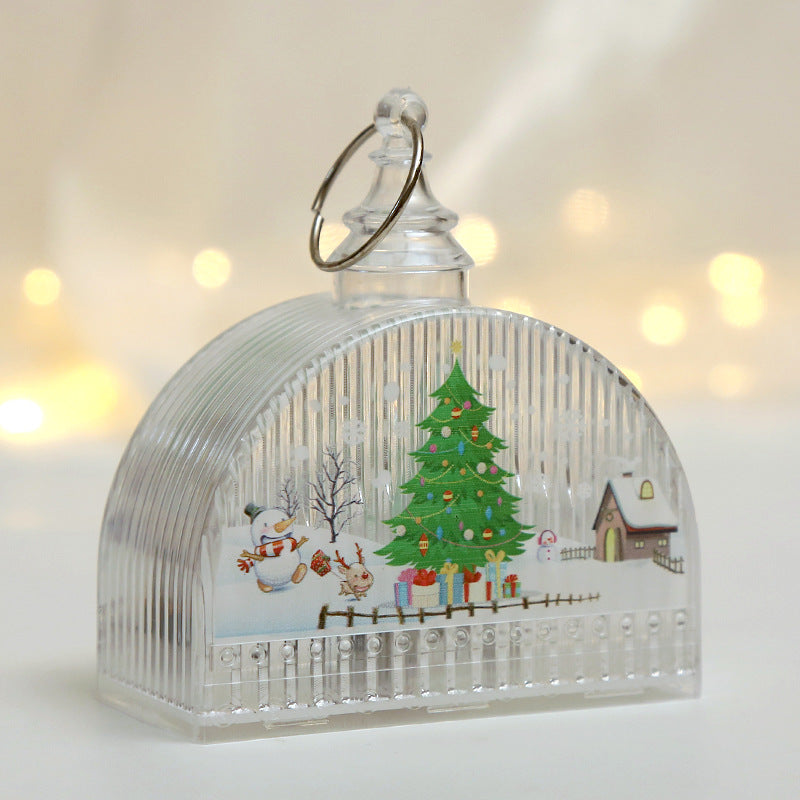 Décorations de Noël lumières LED lumières cristal lumières fenêtre ornements Arbre de Noël pendentifs C
