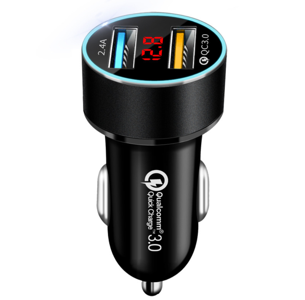 LED affichage numérique chargeur de voiture