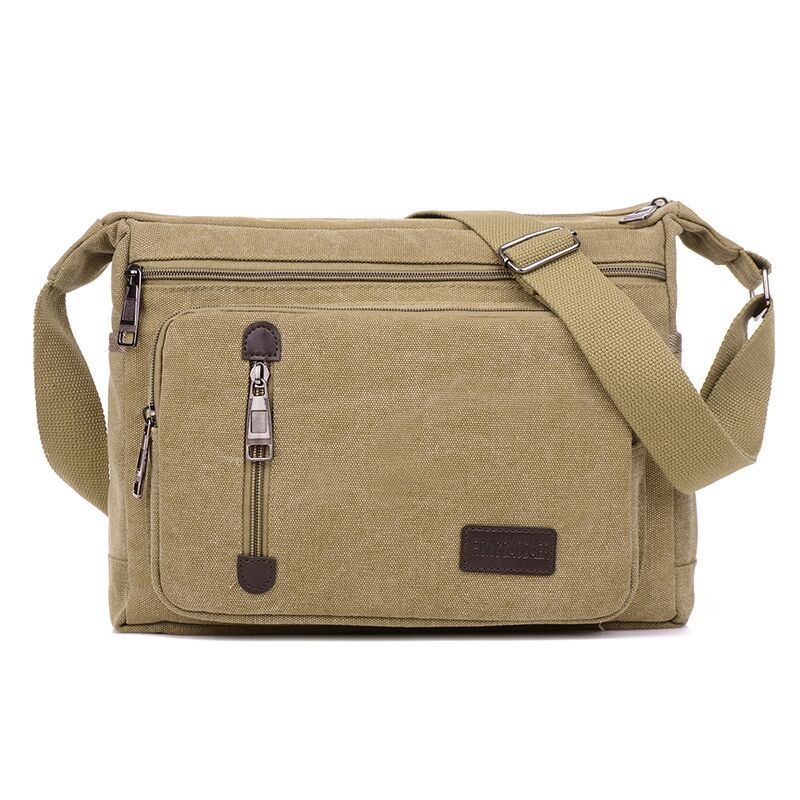 Sac à épaule pour hommes horizontal à bloc de couleur