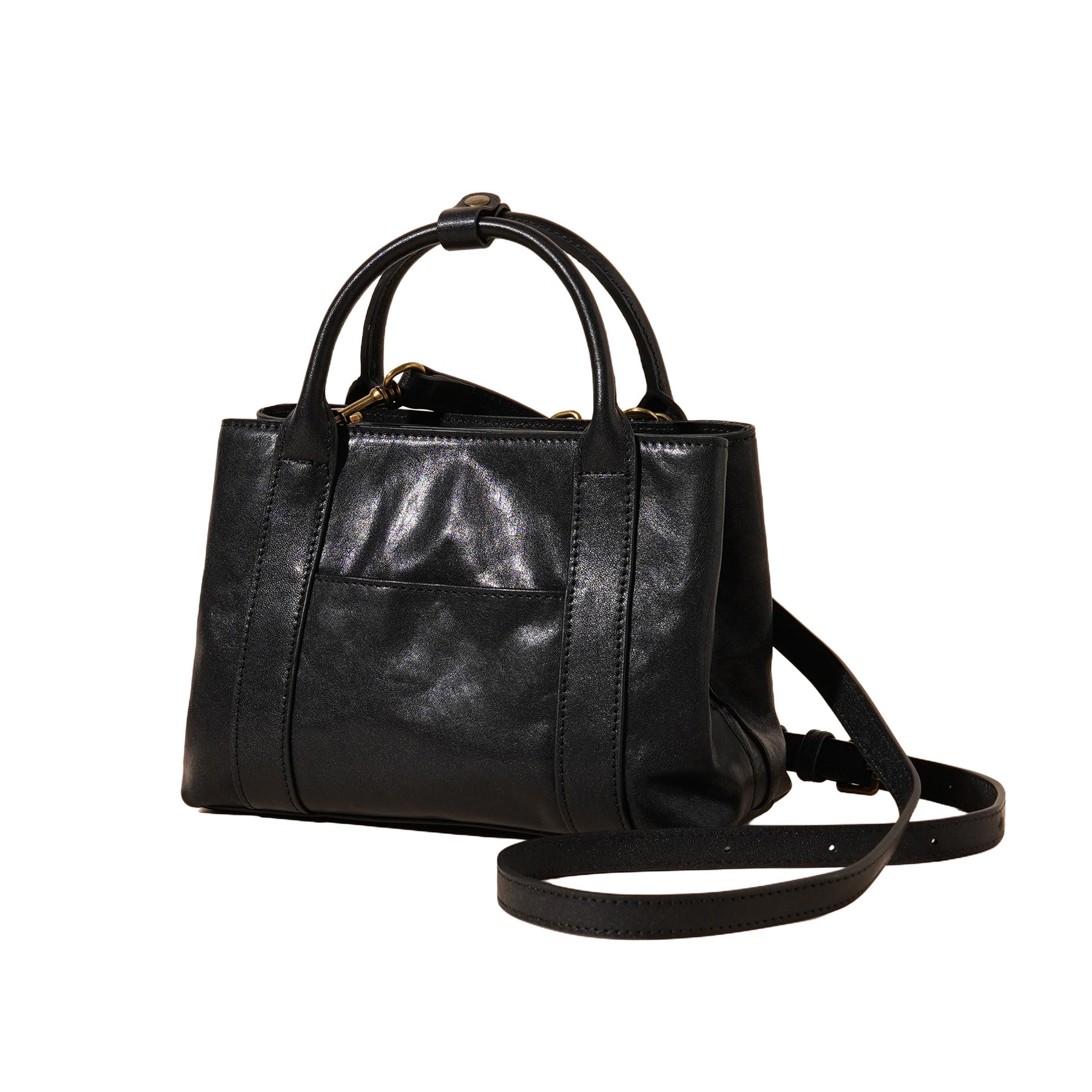 Sac à bandoulière en cuir véritable de grande capacité